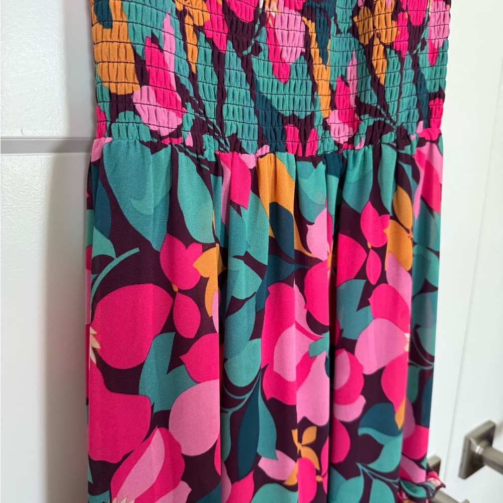 NWT! Floral Maxi Colorful Dress - Picture 4 of 6